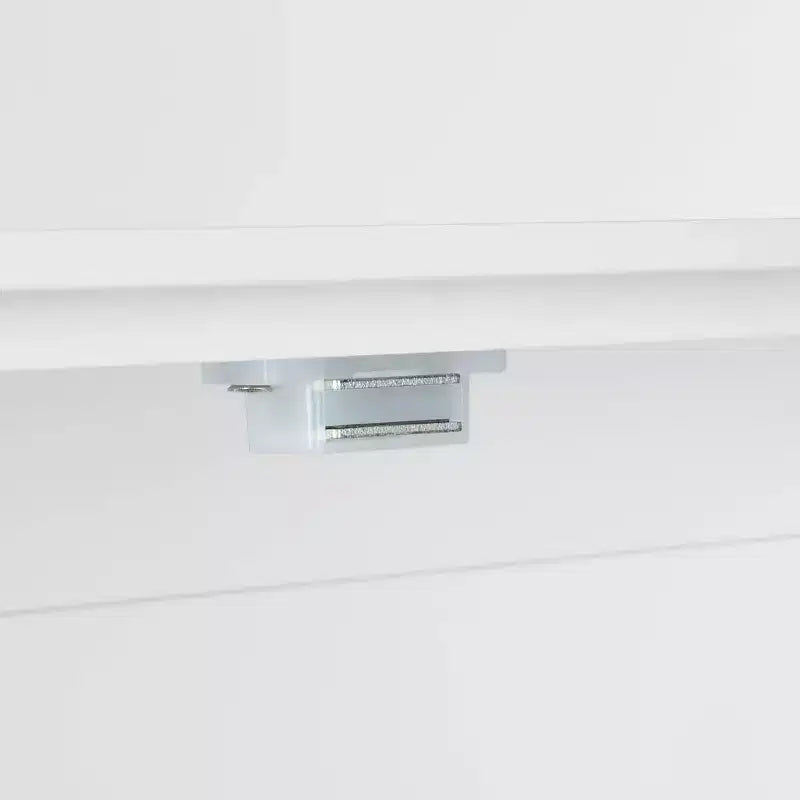 Armoire de rangement étroite pour salle de bain et buanderie à une porte avec tiroir et étagères réglables, blanche