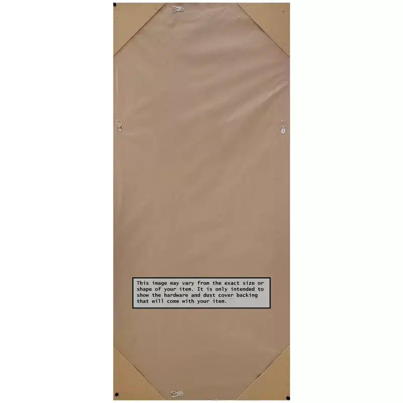 Miroir pleine longueur 29" x 65" à poser/murale, Cadre en polystyrène gris lin, style glamour