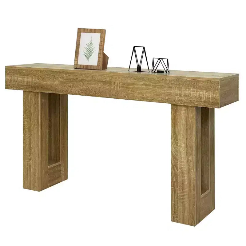 Table console en bois de ferme de 63 pouces, table de canapé pour entrée, couloir, salon