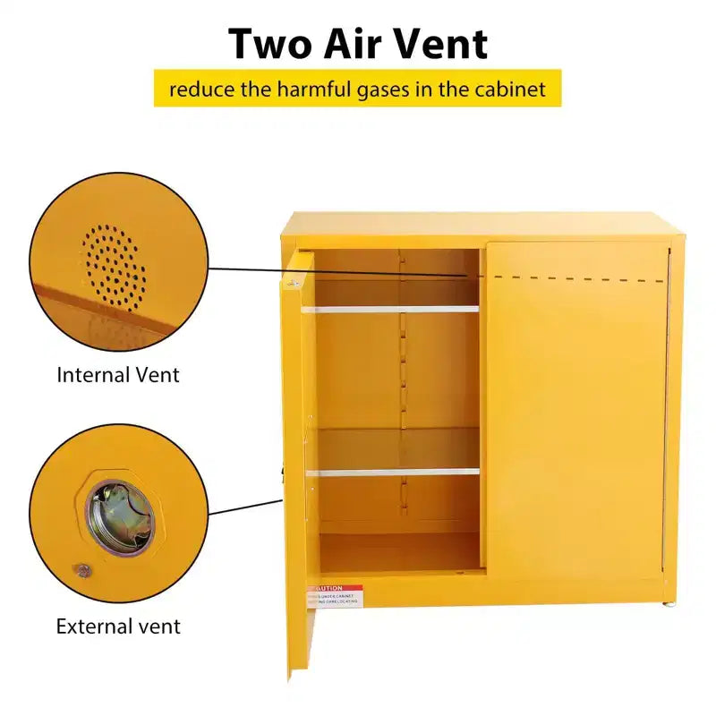 Armoire de sécurité pour produits inflammables, Armoire de stockage de liquides inflammables en acier laminé à froid
