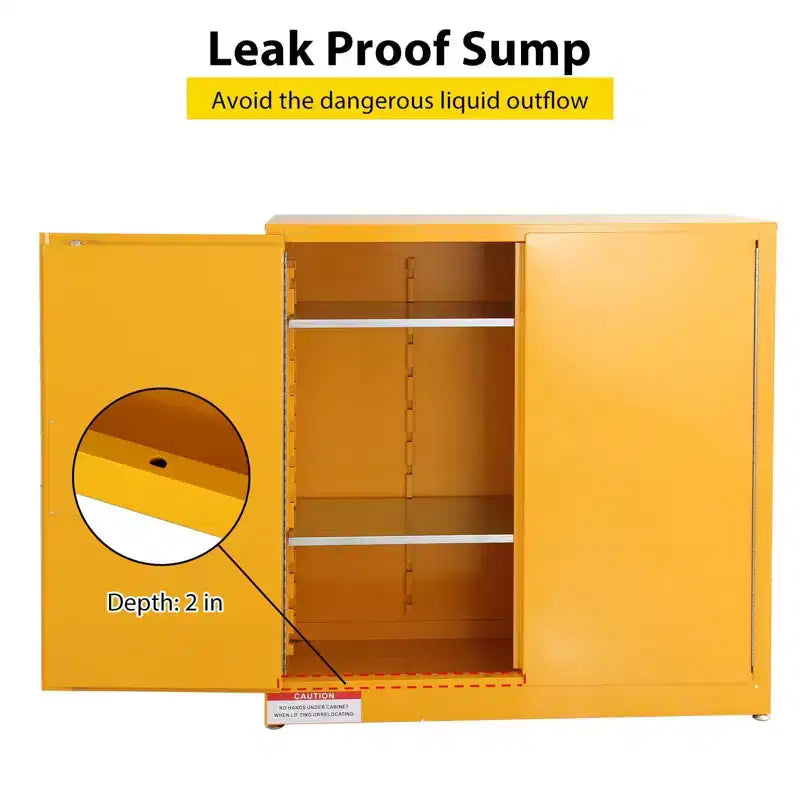 Armoire de sécurité pour produits inflammables, Armoire de stockage de liquides inflammables en acier laminé à froid