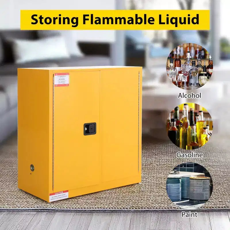 Armoire de sécurité pour produits inflammables, Armoire de stockage de liquides inflammables en acier laminé à froid