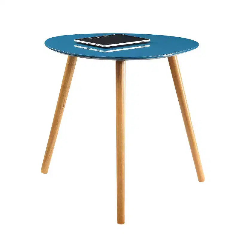 Table d'appoint rectangulaire en bois blanc de 23,75 po de hauteur, finition piano, 1 pièce