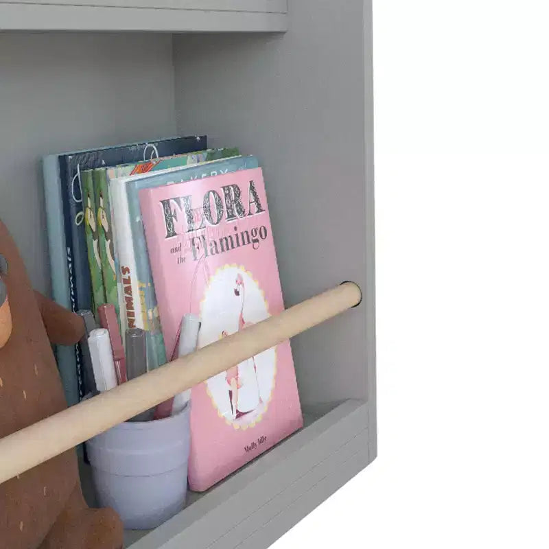 Étagère à livres et rangement 3 niveaux pour enfants, MDF, 31,5" H