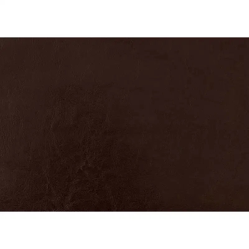 Cadre de lit double, rembourré en similicuir, marron foncé avec tête de lit haute