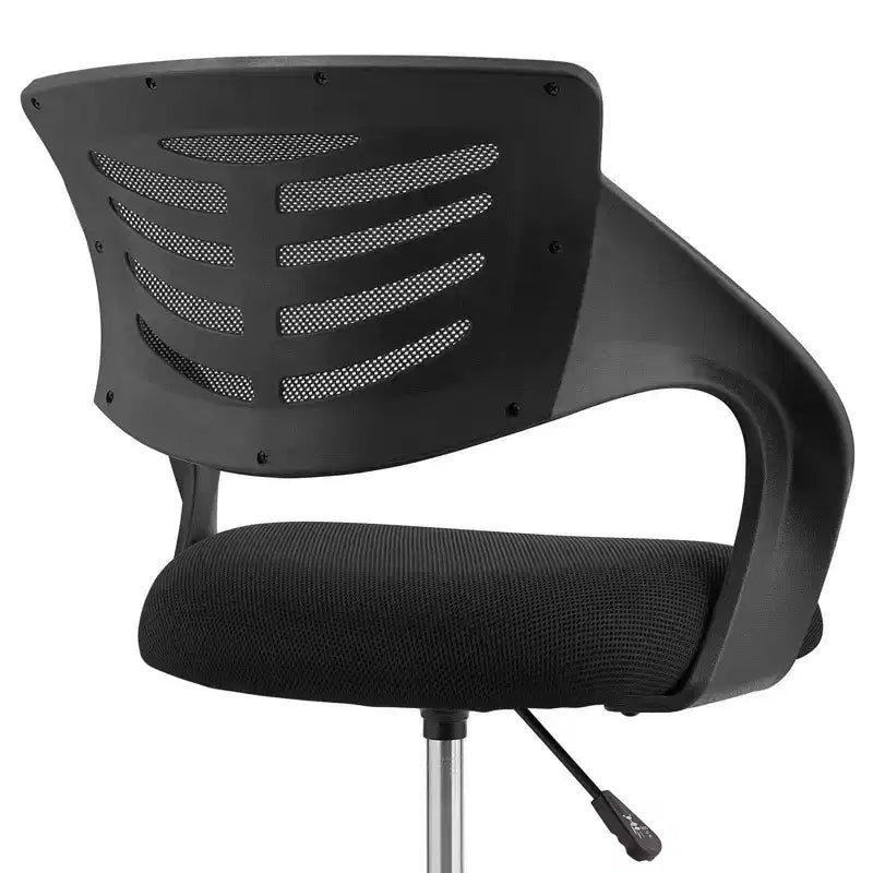 Chaise de bureau en maille avec repose-pieds intégré, hauteur réglable et roulettes