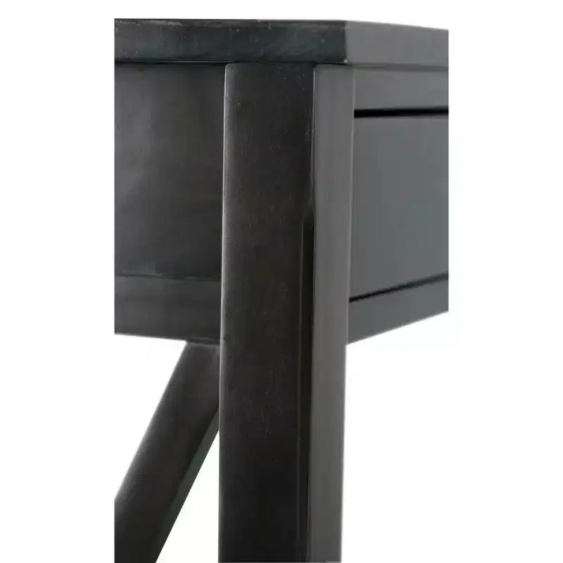 Table console canapé contemporaine de 47 po, grise avec 2 tiroirs et une étagère inférieure