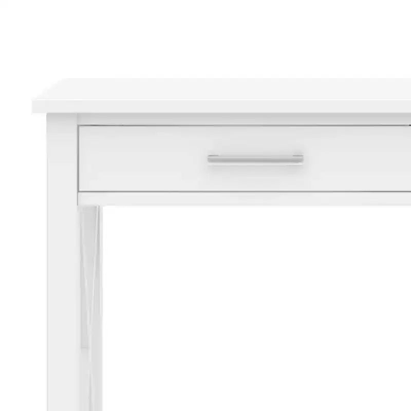 Table console canapé contemporaine de 47 po, grise avec 2 tiroirs et une étagère inférieure